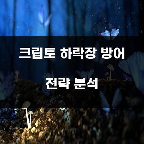 크립토 하락장 방어 전략 분석